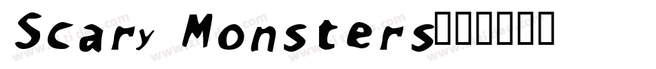 Scary Monsters字体转换